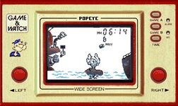 une photo d'Ã©cran de Popeye (Widescreen) sur Nintendo Game and Watch